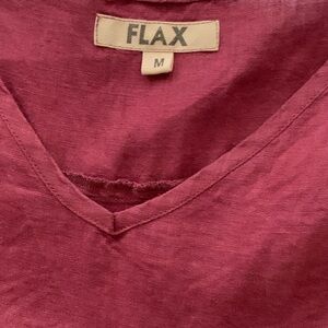 Flax Ruffled Burgundy Cover-Up Medium